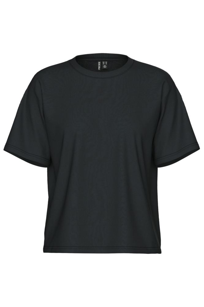 Pieces zwarte dames t-shirt | Vooraanzicht