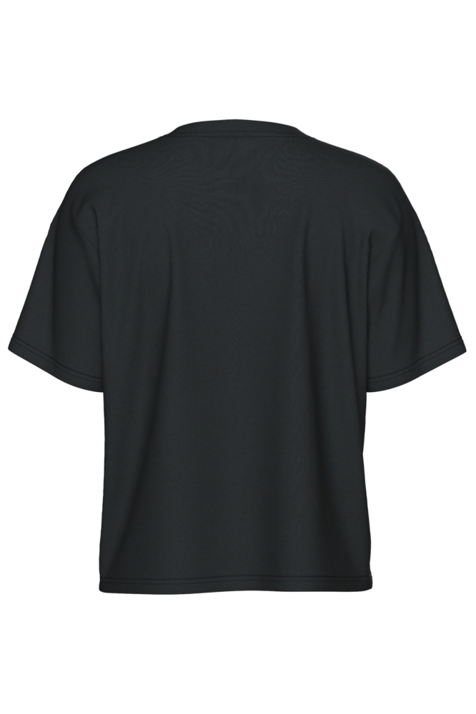 Pieces zwarte dames t-shirt | Achteraanzicht