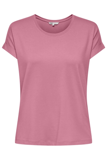 Only T-shirt ONLMOSTER S/S O-NECK TOP NOOS JRS 15106662 WILD ROSE