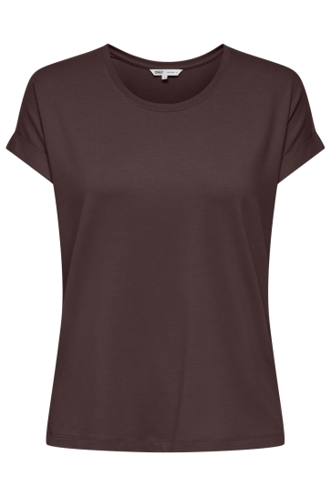 Only T-shirt ONLMOSTER S/S O-NECK TOP NOOS JRS 15106662 DECADENT CHOCOLATE