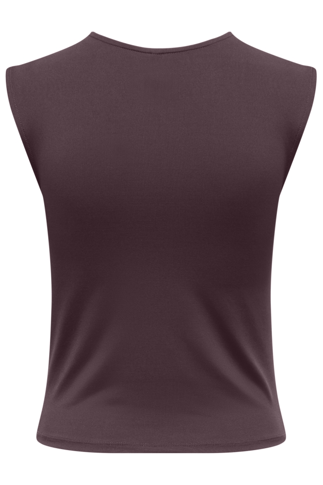 Only bordeaux dames top | Achteraanzicht