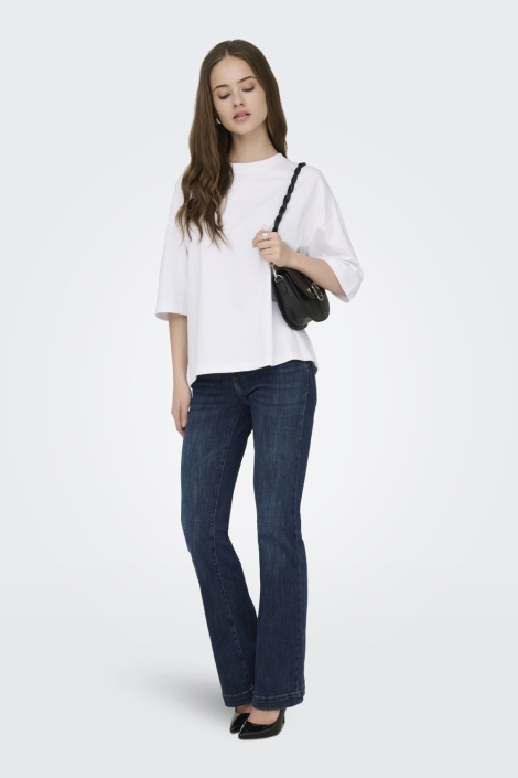 Only witte dames t-shirt | Model