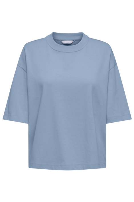 Only blauwe dames t-shirt | Vooraanzicht