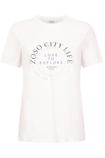 Zoso T-shirt SELMA 254 0005-0008 offwhite-navy