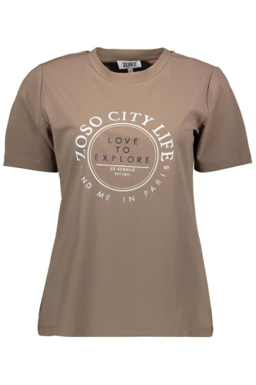 Zoso T-shirt SELMA 254 0800 mocha