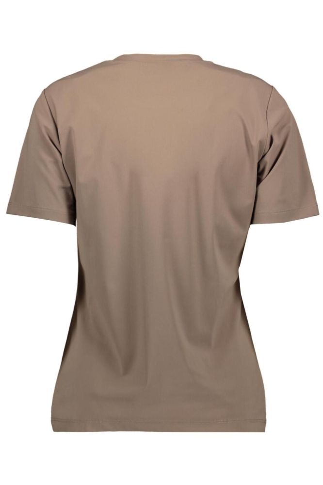 Zoso bruine dames t-shirt | Achteraanzicht