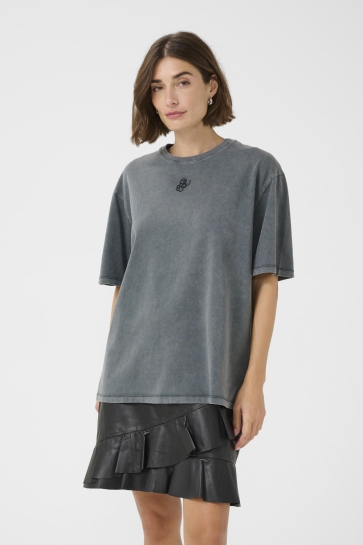 Culture T-shirt CUALFIE OVERSIZED TEE 50112143 108507 Grey Wash