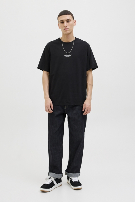 Jack & Jones zwarte heren t-shirt | Model