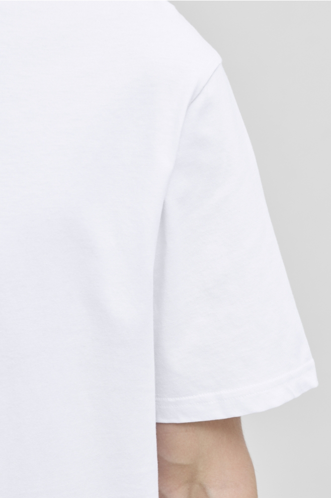 Jack & Jones witte heren t-shirt | Close up