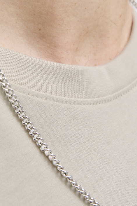 Jack & Jones beige heren t-shirt | Close up