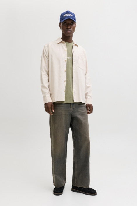 Jack & Jones groene heren t-shirt | Model