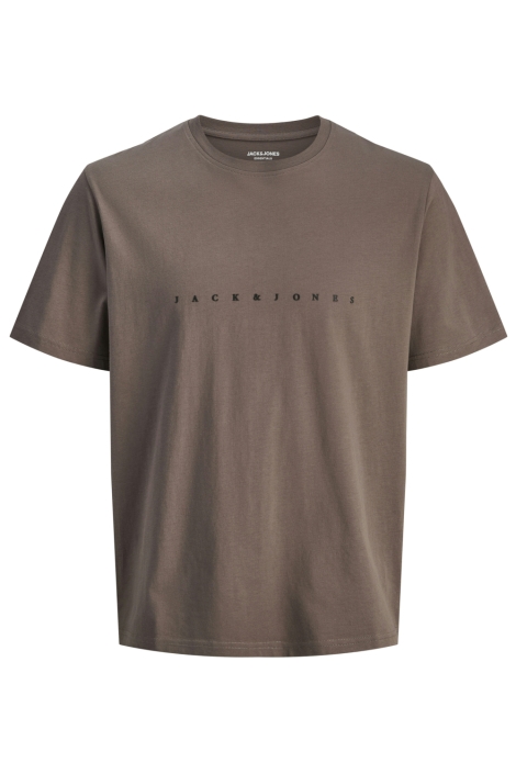 Jack & Jones camel heren t-shirt | Vooraanzicht