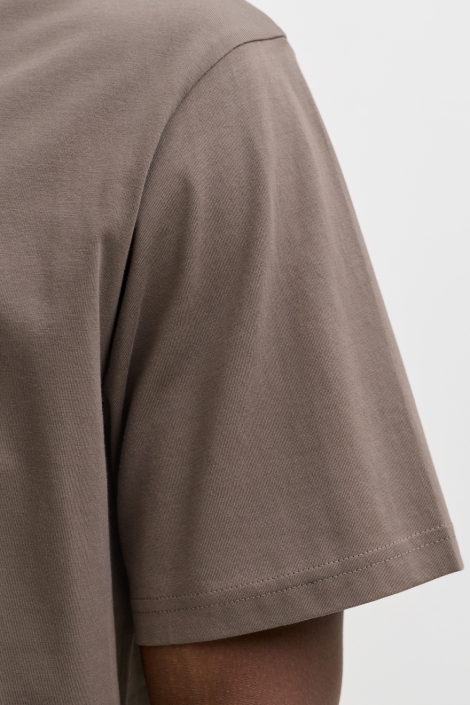 Jack & Jones camel heren t-shirt | Close up