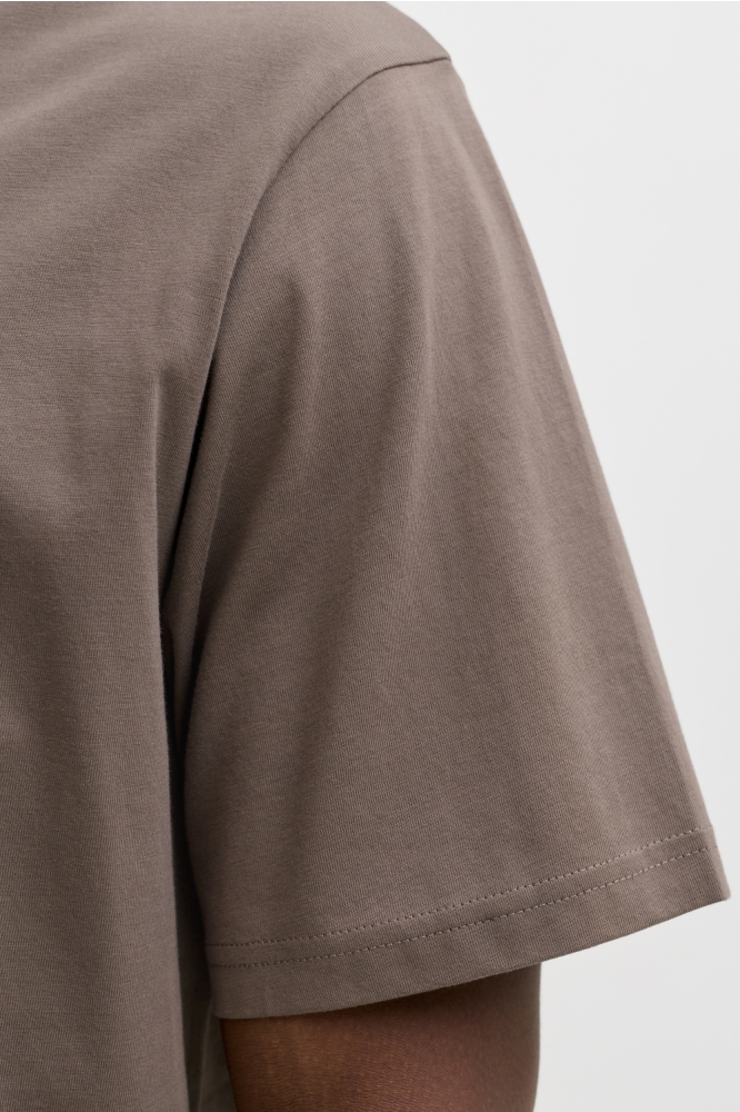 Jack & Jones camel heren t-shirt | Close up