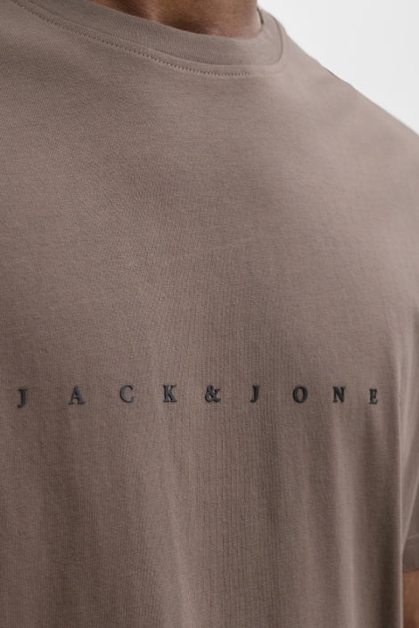 Jack & Jones camel heren t-shirt | Kleurstaal