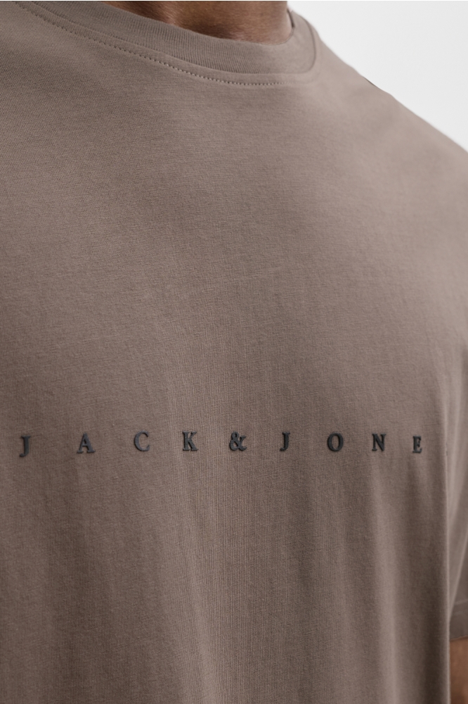 Jack & Jones camel heren t-shirt | Kleurstaal