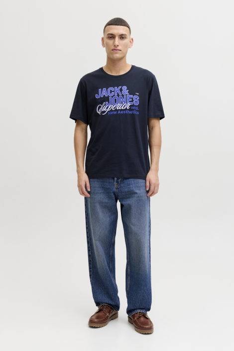 Jack & Jones blauwe heren t-shirt | Model