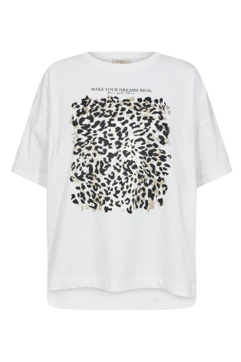Freequent witte dames t-shirt | Vooraanzicht
