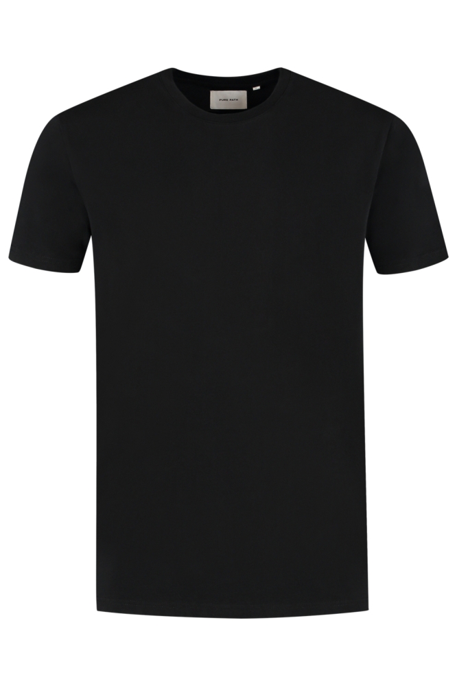 Pure Path zwarte heren t-shirt | Vooraanzicht