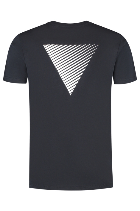 Pure Path blauwe heren t-shirt | Achteraanzicht