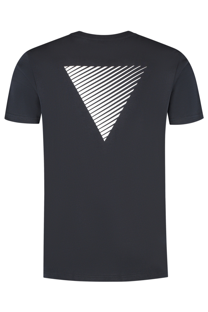 Pure Path blauwe heren t-shirt | Achteraanzicht