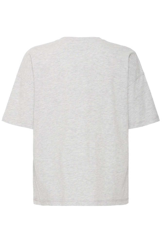 Ichi grijze dames t-shirt | Achteraanzicht