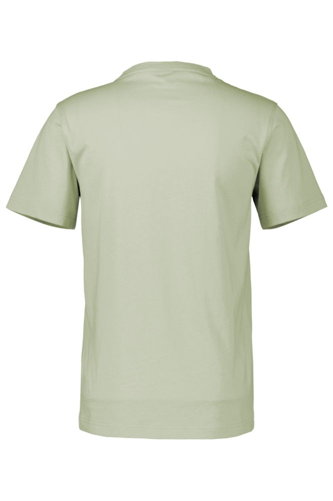 Lerros groene heren t-shirt | Achteraanzicht