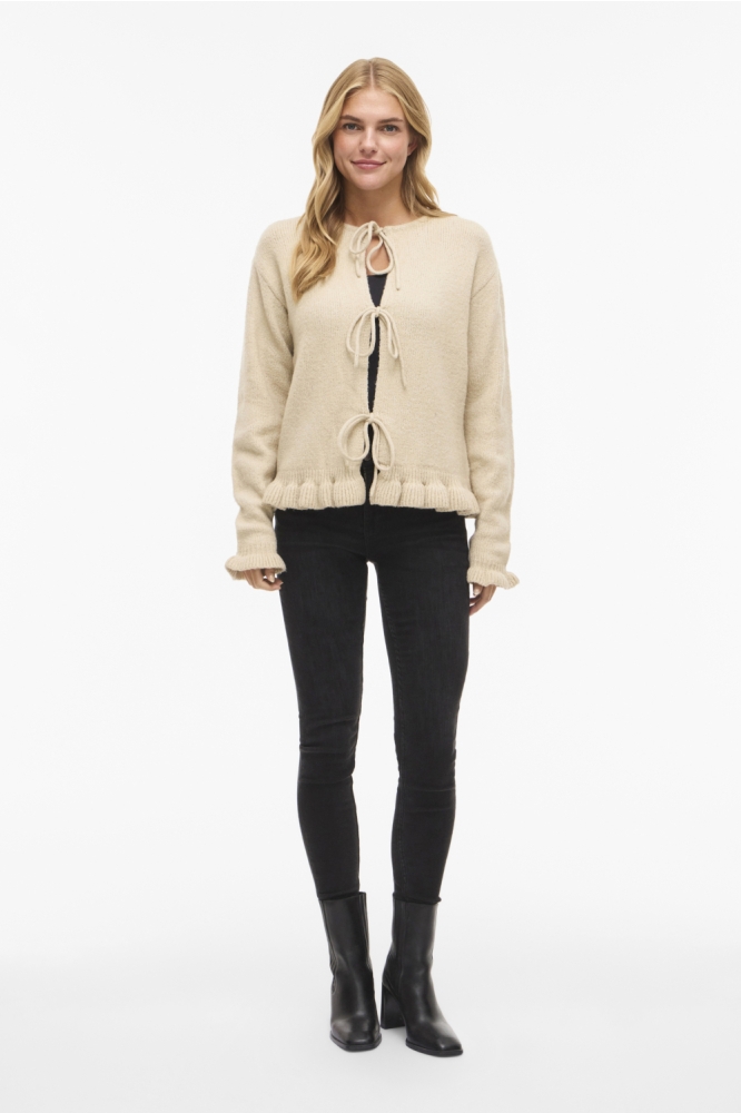 Vila beige dames vest | Model