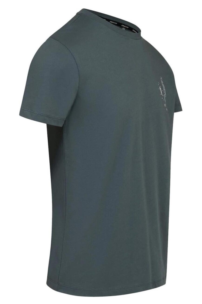 Cruyff blauwe heren t-shirt | Zijaanzicht