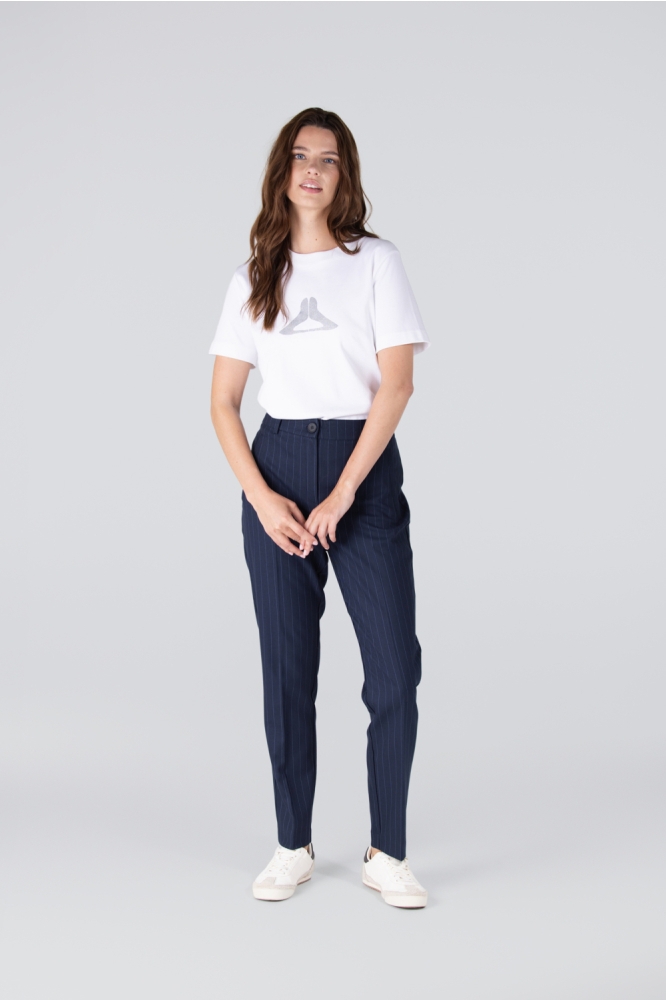 Juffrouw Jansen witte dames t-shirt | Model