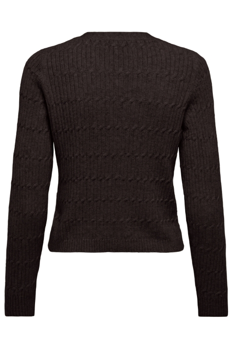 Only bruine dames vest | Achteraanzicht