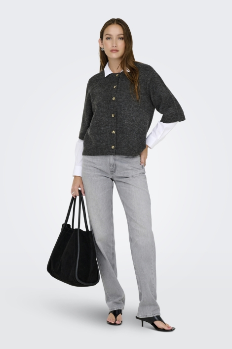Only grijze dames vest | Model