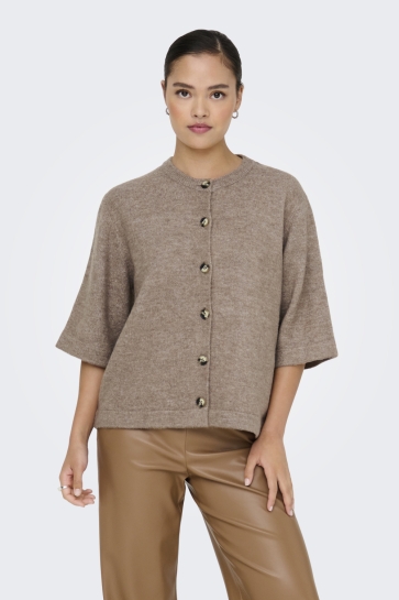 Only Vest ONLCAMILLA S/S CARDIGAN KNT NOOS 15348772 CARIBOU