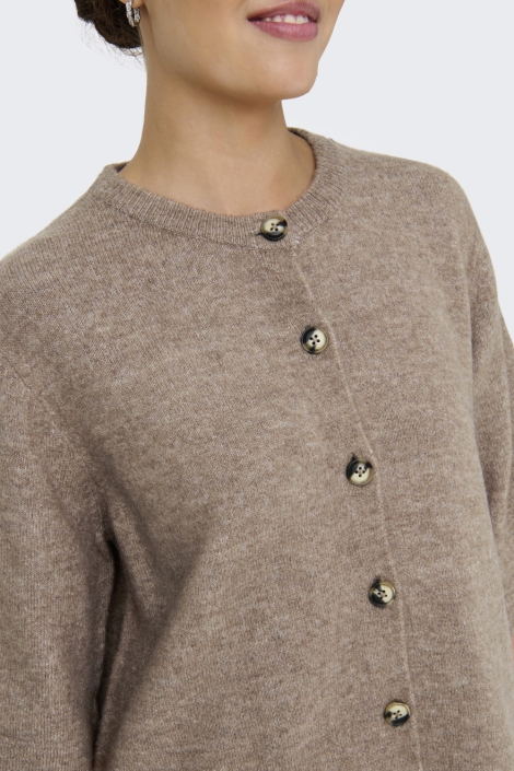 Only bruine dames vest | Close up