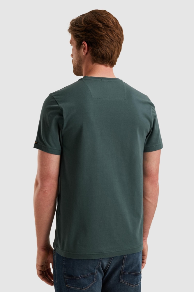 PME legend blauwe heren t-shirt | Model achteraanzicht