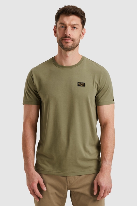PME legend groene heren t-shirt | Model vooraanzicht