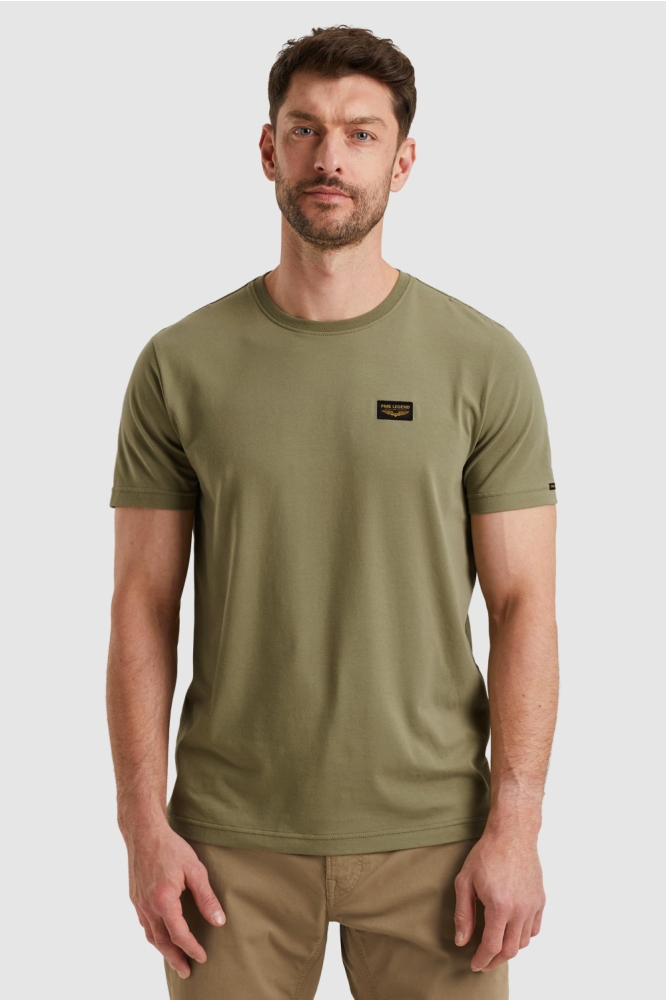 PME legend groene heren t-shirt | Model vooraanzicht