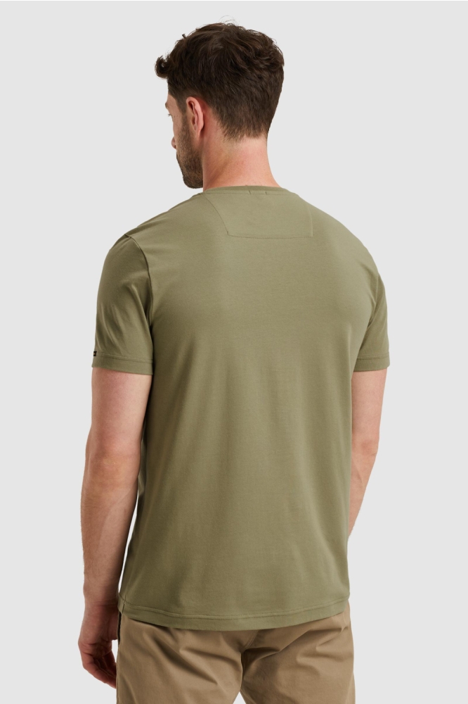 PME legend groene heren t-shirt | Model achteraanzicht