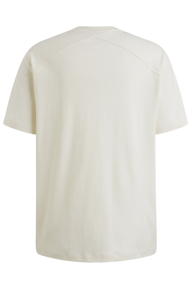 Cast Iron witte heren t-shirt | Achteraanzicht
