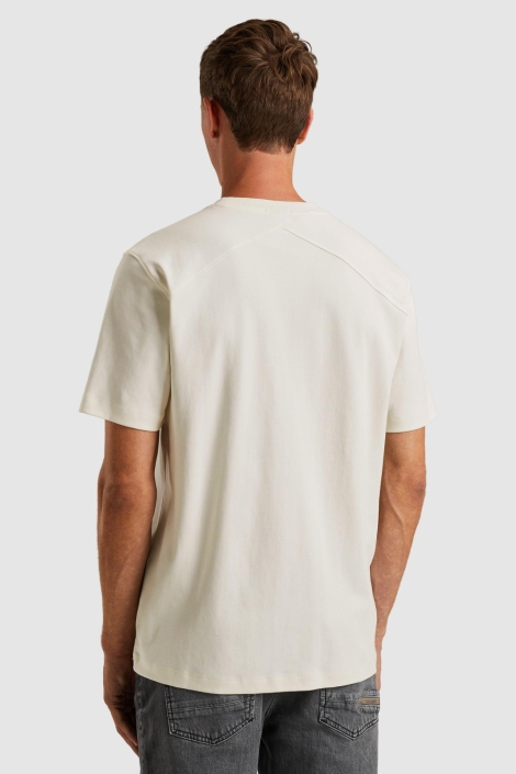 Cast Iron witte heren t-shirt | Model achteraanzicht