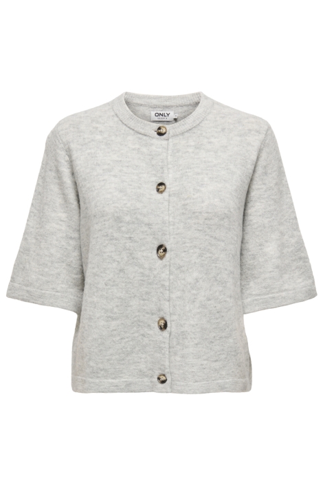 Only grijze dames vest | Vooraanzicht