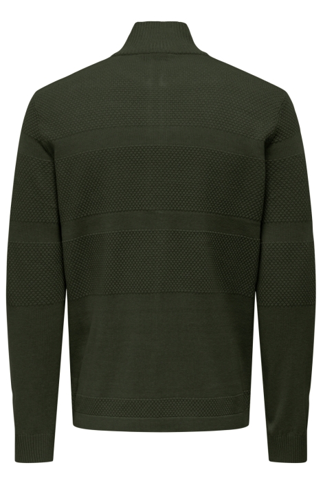 Only & Sons groene heren vest | Achteraanzicht