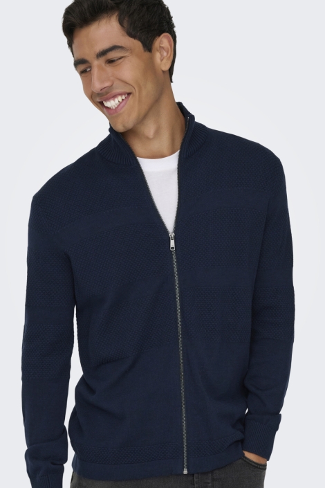 Only & Sons blauwe heren vest | Model