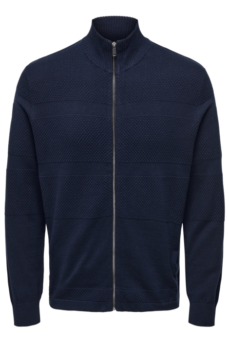 Only & Sons blauwe heren vest | Vooraanzicht