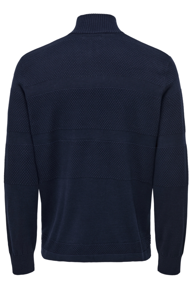 Only & Sons blauwe heren vest | Achteraanzicht