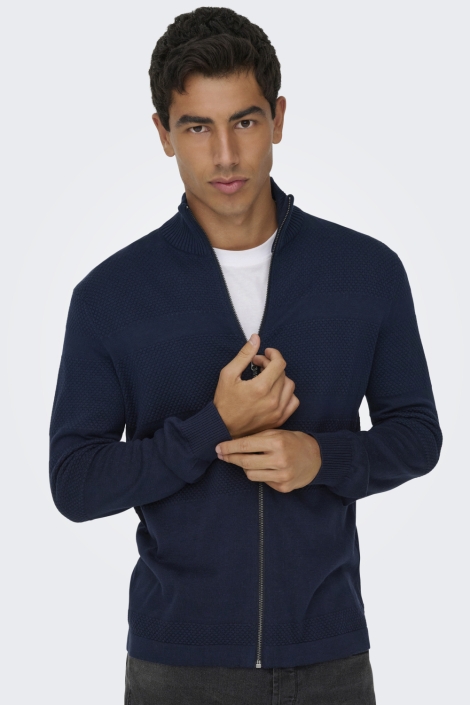 Only & Sons blauwe heren vest | Model