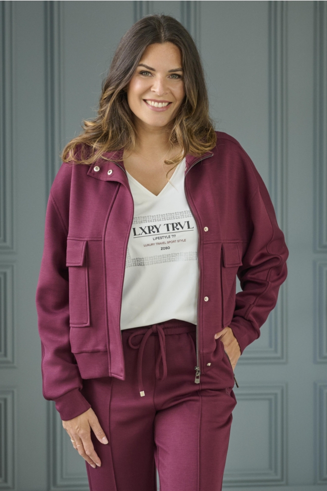 Zoso witte dames t-shirt | Model vooraanzicht