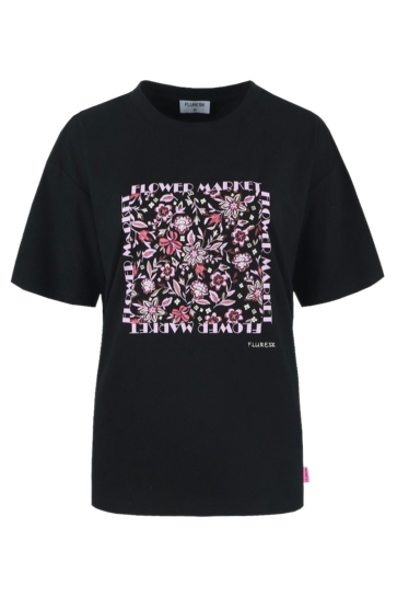 Fluresk T-shirt SOLANA T SHIRT 25NQF08 001 BLACK