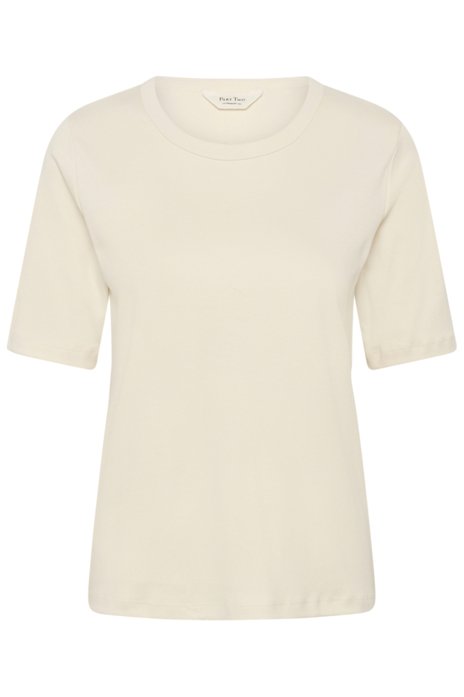 Part Two ecru dames t-shirt | Vooraanzicht