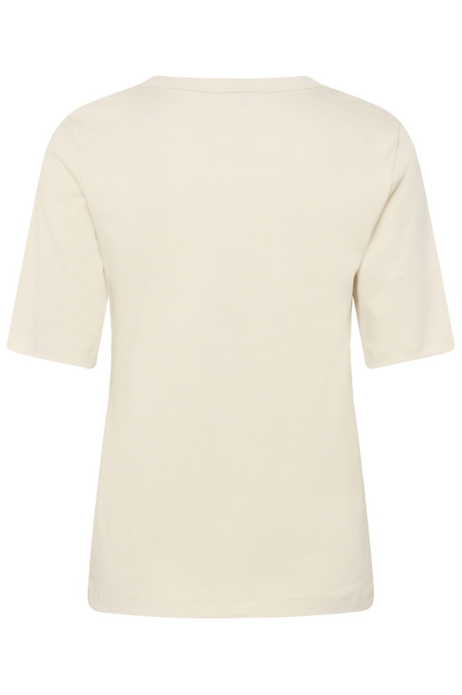 Part Two ecru dames t-shirt | Achteraanzicht